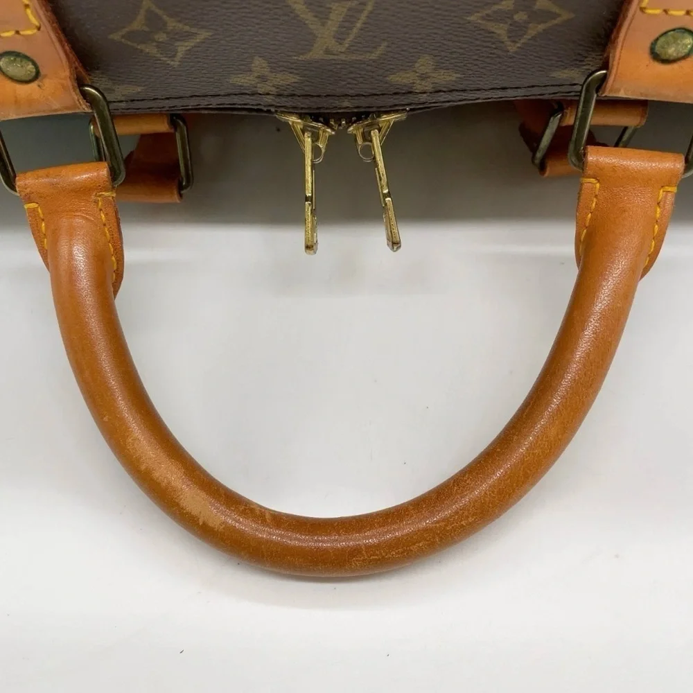 Auth Louis Vuitton Monogram Keepall 60 Boston Bag W/PadLock/Tag